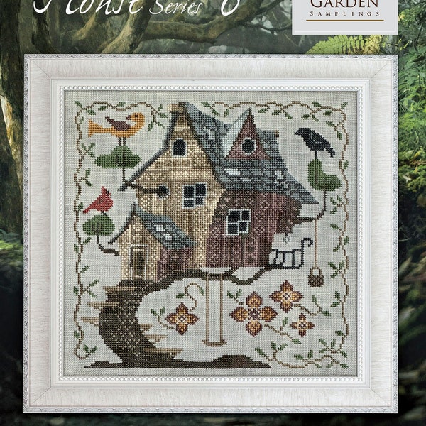 Cottage Garden Samplings - *PRE-ORDER* Fabulous House #6 - Tree House, Counted Cross Stitch, Pattern Only
