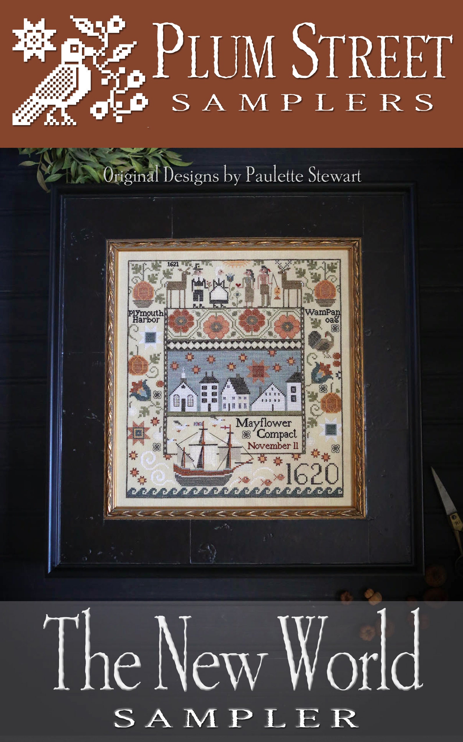 Plum Street Samplers the New World Sampler Counted Cross Stitch ...