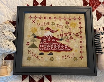2024 Needlework Marketplace - Pansy Patch Quilts & Stitchery - Santa’s Patchwork Cloak PATTERN ONLY