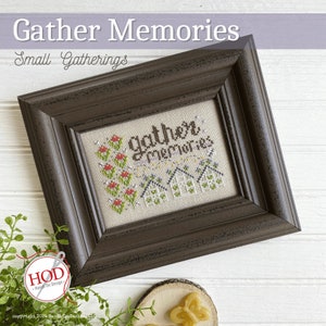 Hands on Design - Gather Memories - Small Gatherings, Summer Cross Stitch, PATTERN ONLY