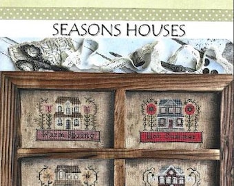 Puntini Puntini - Seasons Houses Counted Cross Stitch