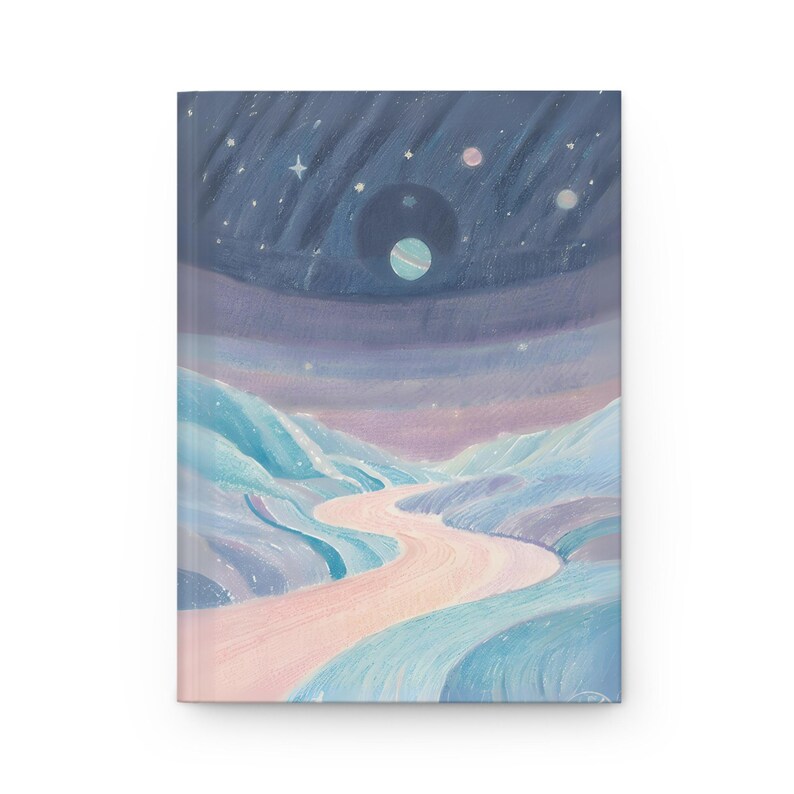 Blue Space Theme Notebook, Chill Vibes Design Journal , Gift for Blue ...