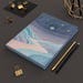 Blue Space Theme Notebook, Chill Vibes Design Journal , Gift for Blue ...