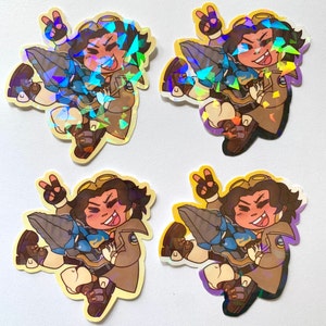 Venture OW - 2.8x3 Holographic Vinyl Overwatch Sticker