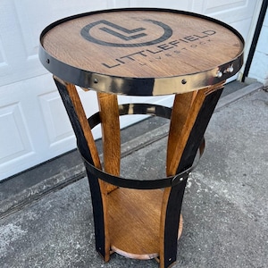 Bistro Barrel Stave Table