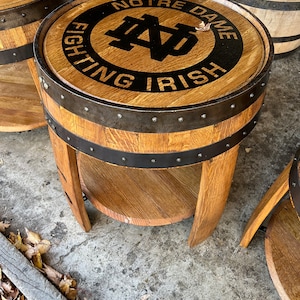 Bourbon Barrel End Table