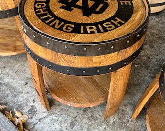 Bourbon Barrel End Table