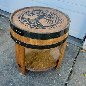 Bourbon Barrel End Table image 8