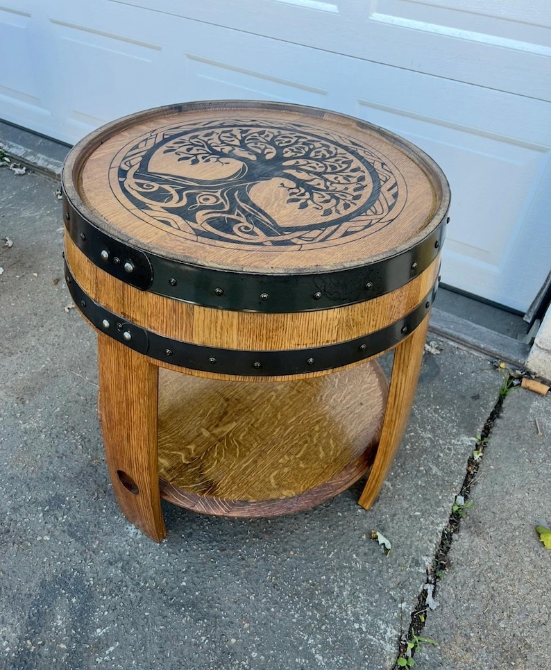 Bourbon Barrel End Table image 8