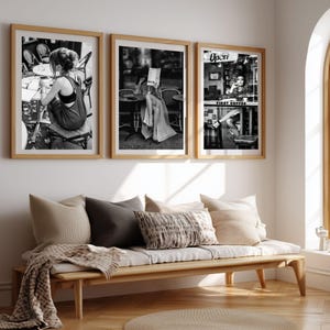 Parisian Cafe Woman – Black & White Fashion Photography Wall Art | Elegant Editorial Print (Digital Download)