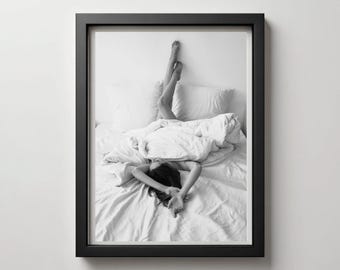 Black and White Fashion Photography Print: Hot Legs, High Heels  (Digital Download)
