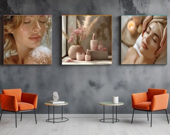Spa Wall Art Medical Spa Decoration Massage Room Art Beauty Salon Printable Art Facial Massage Esthetician Decor Massage Therapist Decor