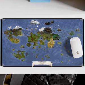 Old School Runescape Schreibtischmatte, Runescape Map Schreibtischmatte, Osrs Schreibtischmatte, Gaming Schreibtischunterlage, Oldschool Runescape Mousepad