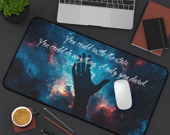 Tapete de escritorio Trono de Cristal: Cita de Sarah J. Maas, regalo para amantes de los libros de fantasía