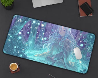 Podkładka pod mysz Frieren Anime Desk Mat: Beyond Journey's End, duża podkładka pod mysz do gier