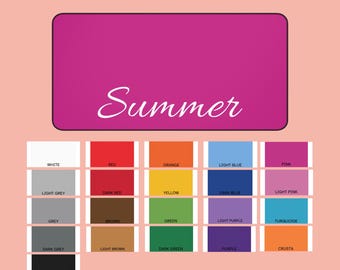 Summer Desk Mat, Summer Vibe Mouse Pad, Workspace Accessory, Office Gift, Minimalist Decor