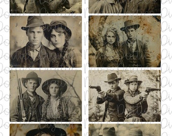 Wild West ATC Cards, Western Junk Journal, Western Images, Western ATC Cards, Journal Cards, Wild West ATC Cards, Western ATCs