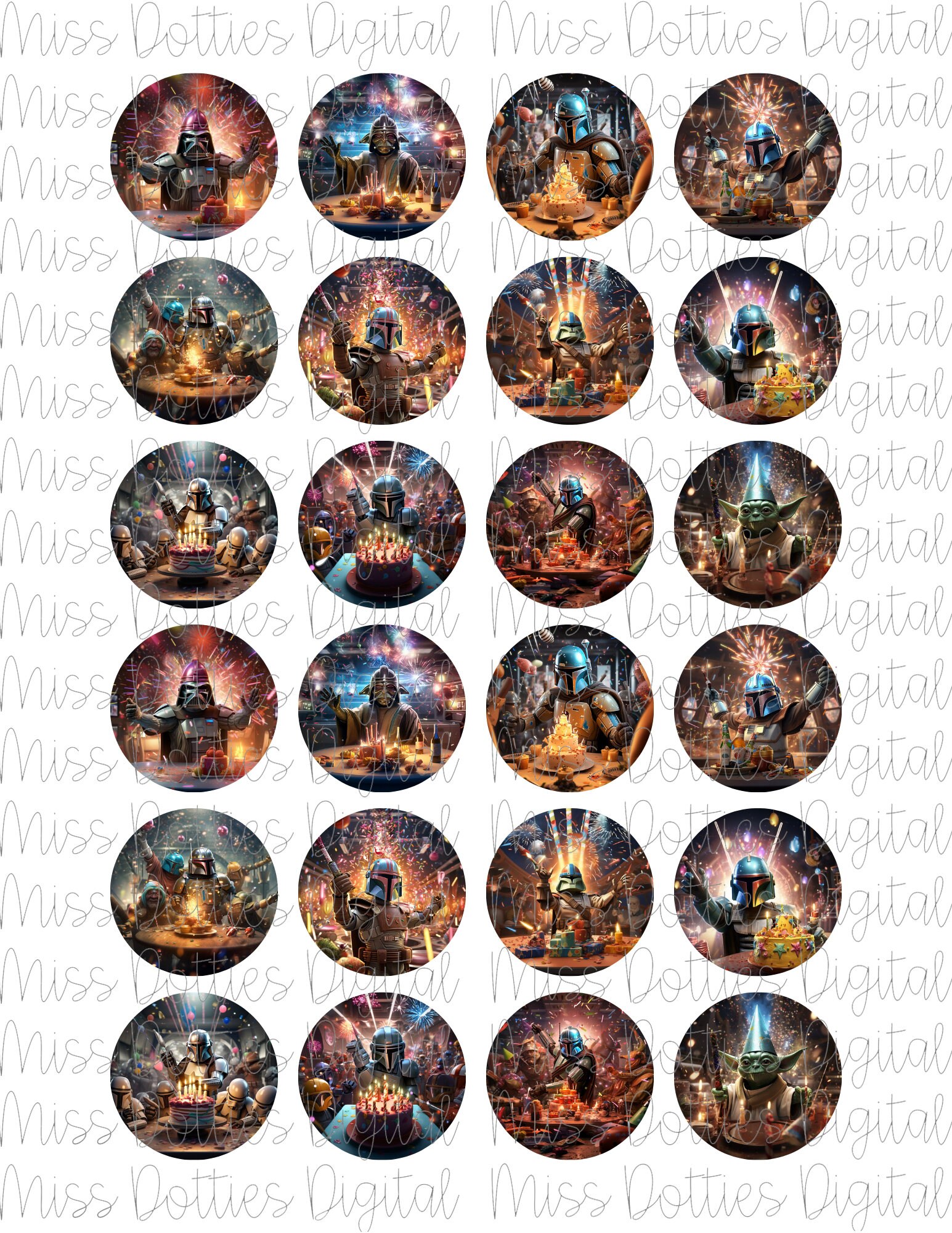 Jedi Birthday Party Jedi Digital Downloads Stars Wars - Etsy