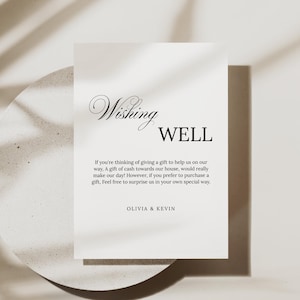 Minimalistische Wunsch gut Kartenvorlage, Hochzeitsgeschenk Anfrage, Flitterwochen Fund, Hochzeit Spende Insert Card, Geldscheinbeilage, MWB01