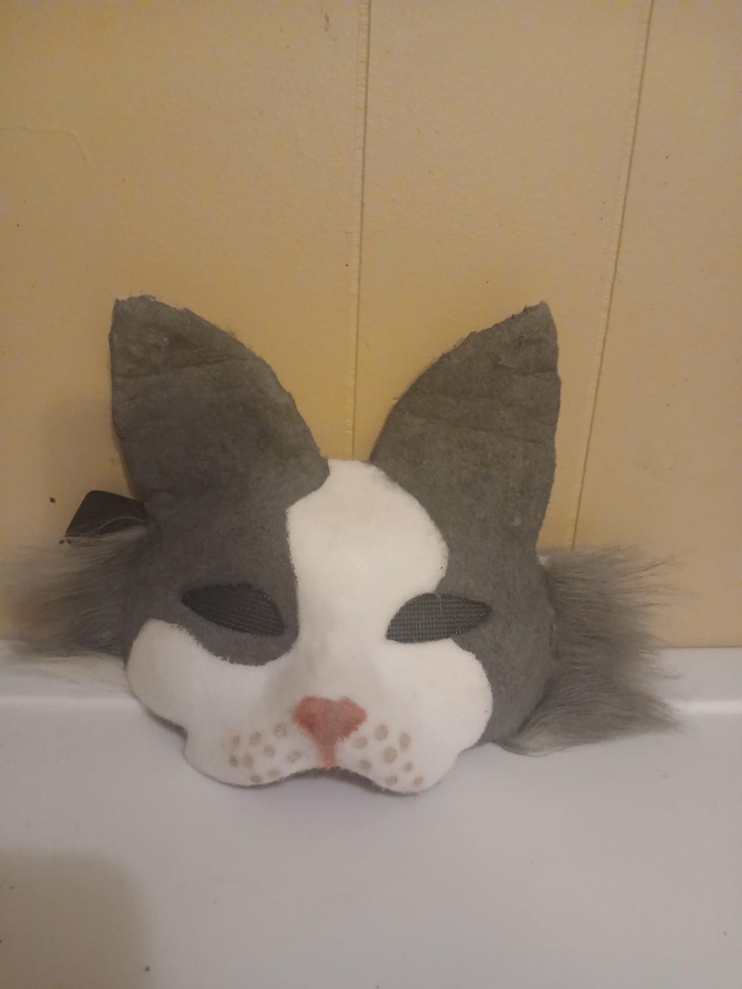 Cat Animal Mask HQ-MQ -lined and Posable Ears - Etsy