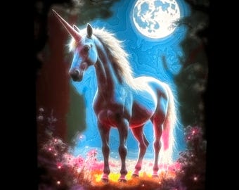 Unicorn Lithophane Panel Set (4-Pack) – For AuraFrame Cube | Magnetic Color Art Panels