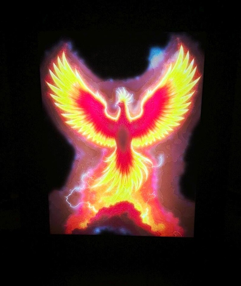 Rise of the Phoenix — Lithophane Panel Set (4-pack) – for Auraframe ...