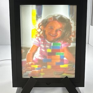Custom 3D Printed Lithophane: Personalized Photo Gift for AuraFrame