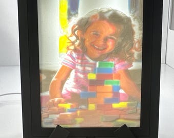 Custom Lithophane Panel | Personalized 3D Printed Photo | Lighted Photo Display | AuraFrame Mini, Cube, LitBox Compatible | Unique Gift