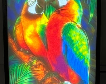 Beautiful Parrot Lithophane