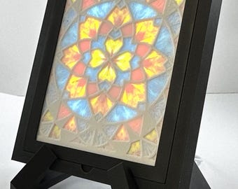 AuraFrame Mini – Illuminated Lithophane Display with Stand