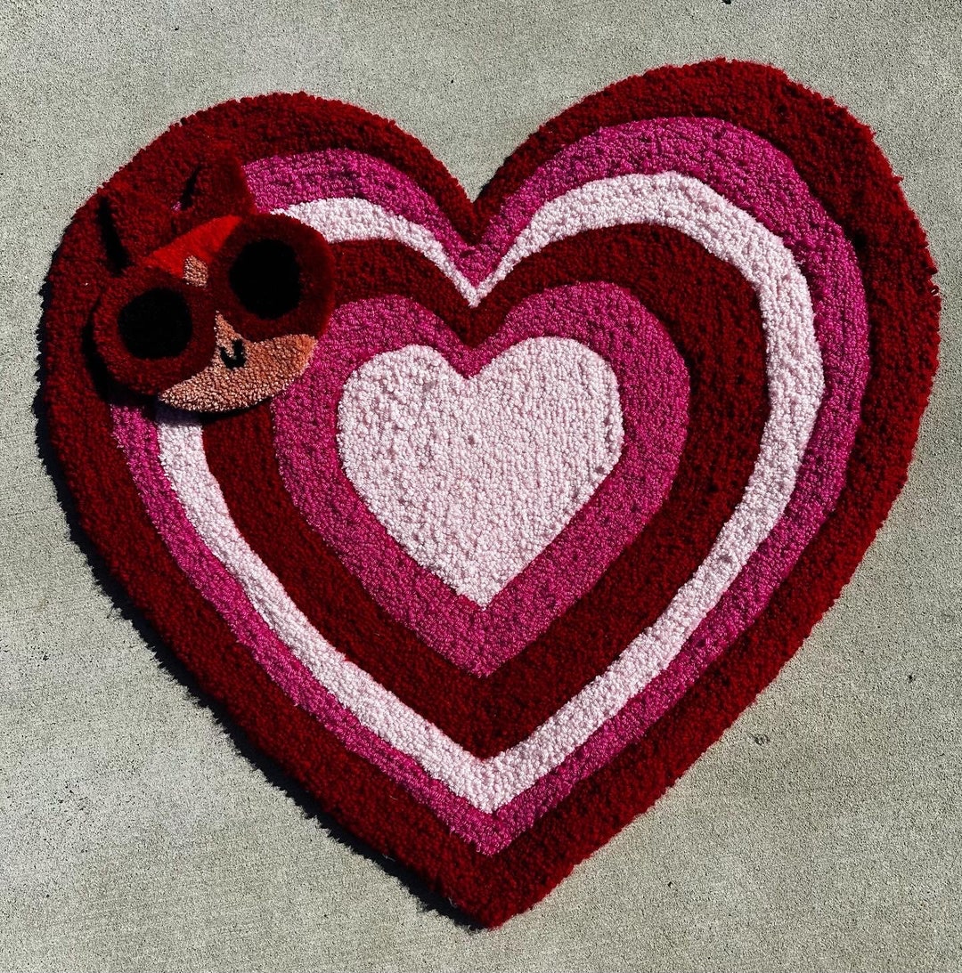 Powerpuff Girl Wall Hanging/heart Rug Set Etsy