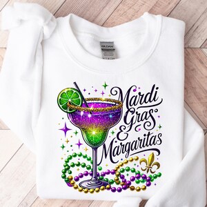 Mardi Gras Margaritas Sweatshirt, Funny Mardi Gras Shirt, Mardi Gras Drinking Tshirt, Louisiana Carnival Shirt, New Orleans Party Shirts