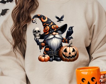 ハロウィン ノーム スウェットシャツ、ハロウィン シャツ、ハロウィン ノーム T シャツ、ハロウィン おもしろシャツ、ハロウィン ノーム T シャツ、ハロウィン T シャツ