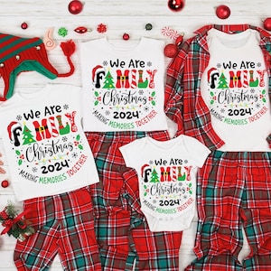 Family Christmas 2024 Making Memories Together Shirts, Christmas Matching Family Shirt, Family Christmas Sweatshirt, Christmas Pajamas Shirt