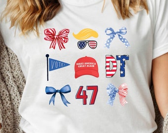Felpa Trump Hair 2024, maglietta con acconciatura Trump, maglietta con occhiali da sole Trump, maglietta elezioni 2024, rendi di nuovo grande l'America, maglietta regalo repubblicana