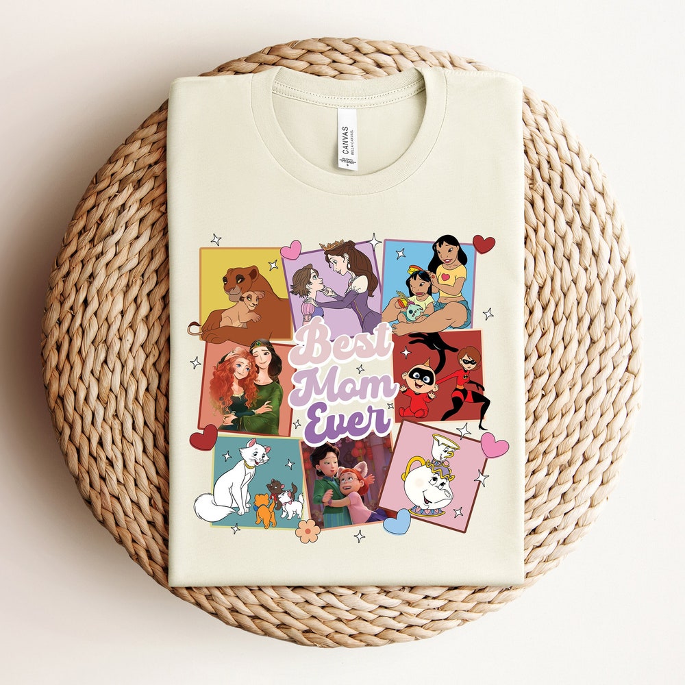 Best Mom Ever Shirt For Mothers Day, Disney Tshirt For Mothers Day, Mothers Day Gift, Mother'S Day Tshirt, Happy Mother'S Day Outfit Teesummer