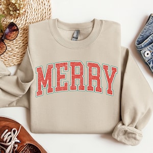 Merry Christmas Sweatshirt, Christmas Sweater, Christmas Crewneck, Christmas Tree Tshirt, Christmas Coffee T-Shirt for Women, Christmas Gift