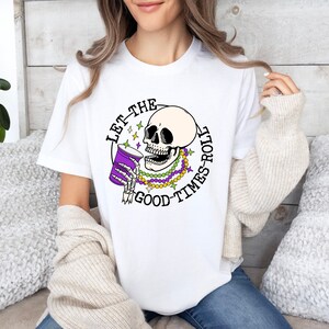 Mardi Gras Skull Shirt, Mardi Gras Carnival Shirts, Mardi Gras Parade T-Shirt, Fat Tuesday Tshirt, Mardi Gras Party Tee, Mardi Gras Day Gift