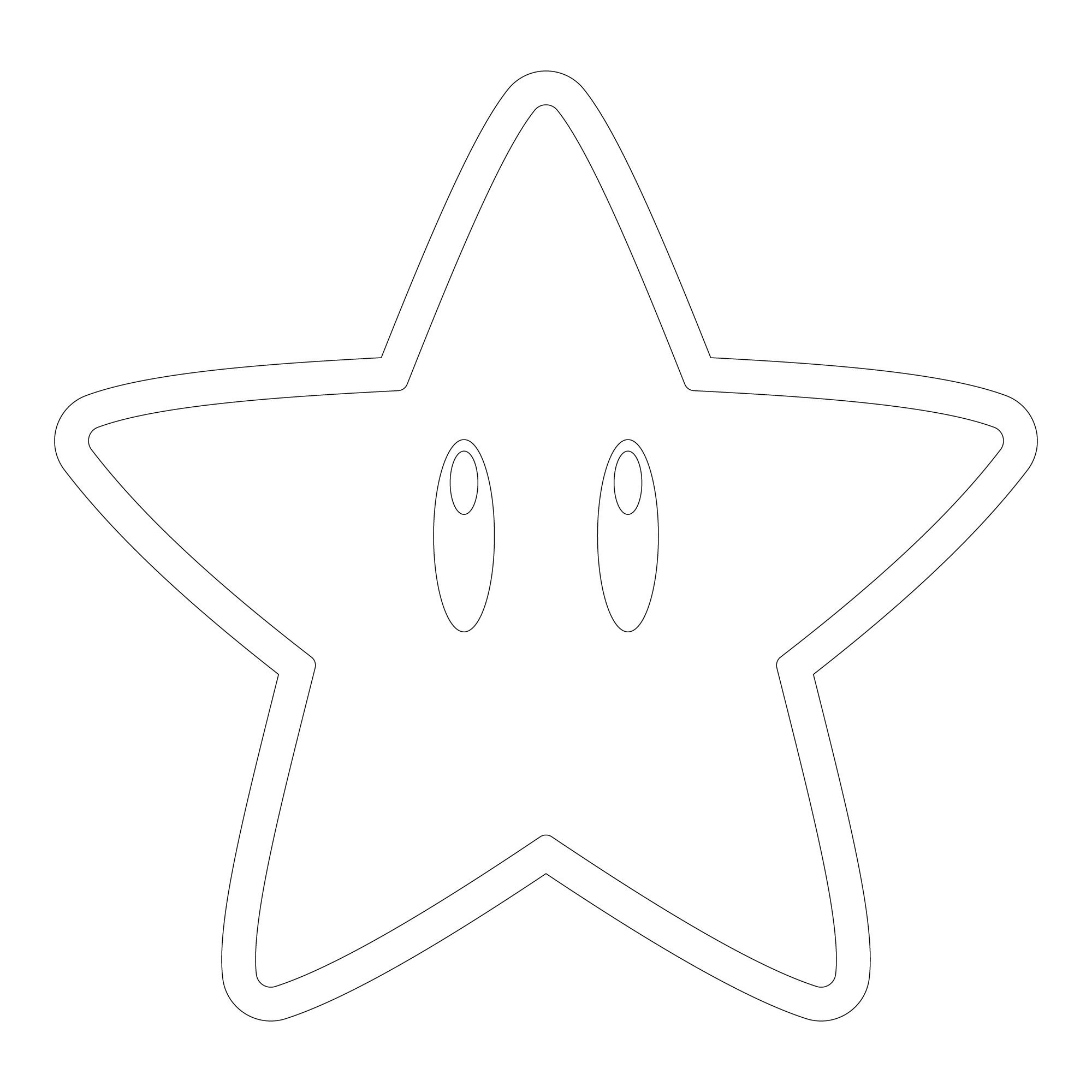 Super Mario Star // Instant Download SVG PNG. Vector Art. Cricut File ...
