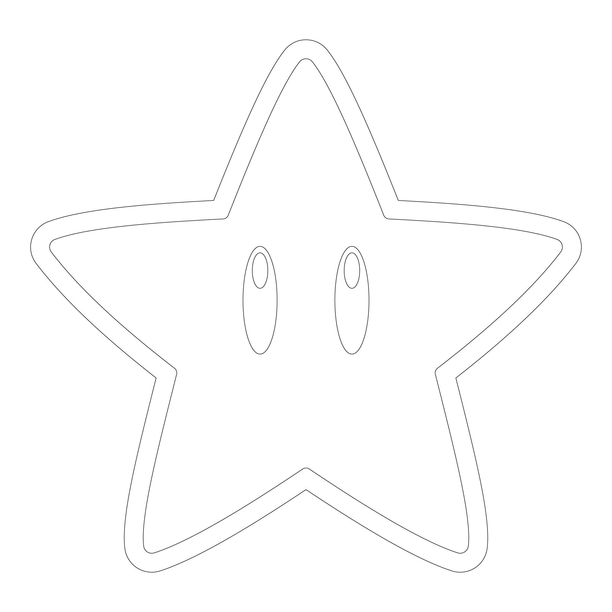 Super Mario Star // Instant Download SVG PNG. Vector Art. Cricut File ...