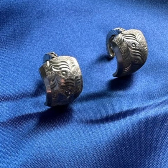 Vintage Art Deco Silver Earrings. - image 1