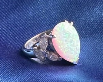 Silver Opal Ring
