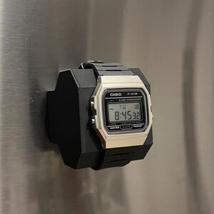 Casio F-91W Magnetic Fridge Mount | Retro Digital Kitchen Clock