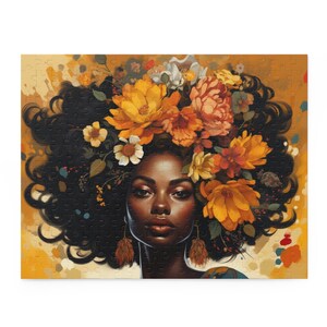 Radiant Yellow Floral Queen Puzzle (120, 252, 500-Piece)