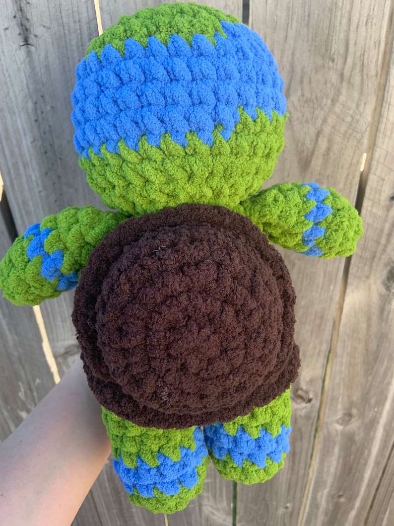 Ninja Turtle Crochet Pattern, 90's Inspired Turtle, Amigurumi Plushie pattern PDF ONLY image 2