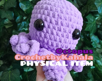 Crochet Octopus - PHYSICAL ITEM - Colourful - Amigurumi Plush - Handmade - Plushie - Soft Toy