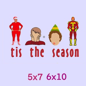 Elf Santa turboma  Christmas movie  - embroidery design - machin'e embroidery- instant download- trendy embroidery pattern. PES DST JEF