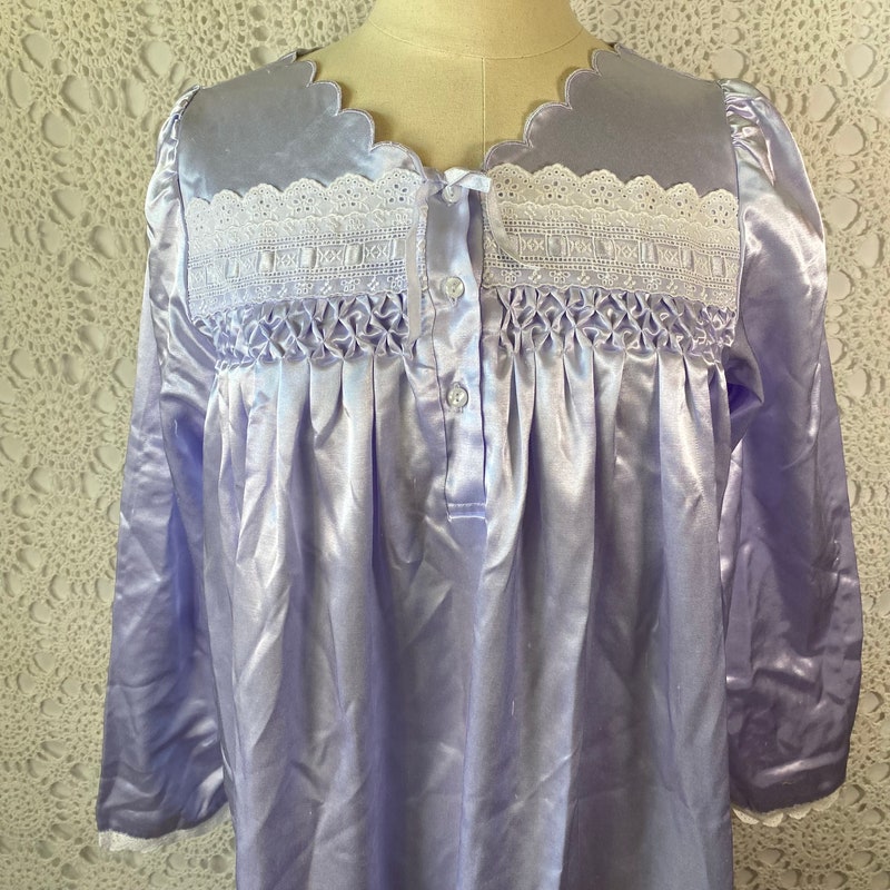 'Lavender Dreams' - Satin Nightgown