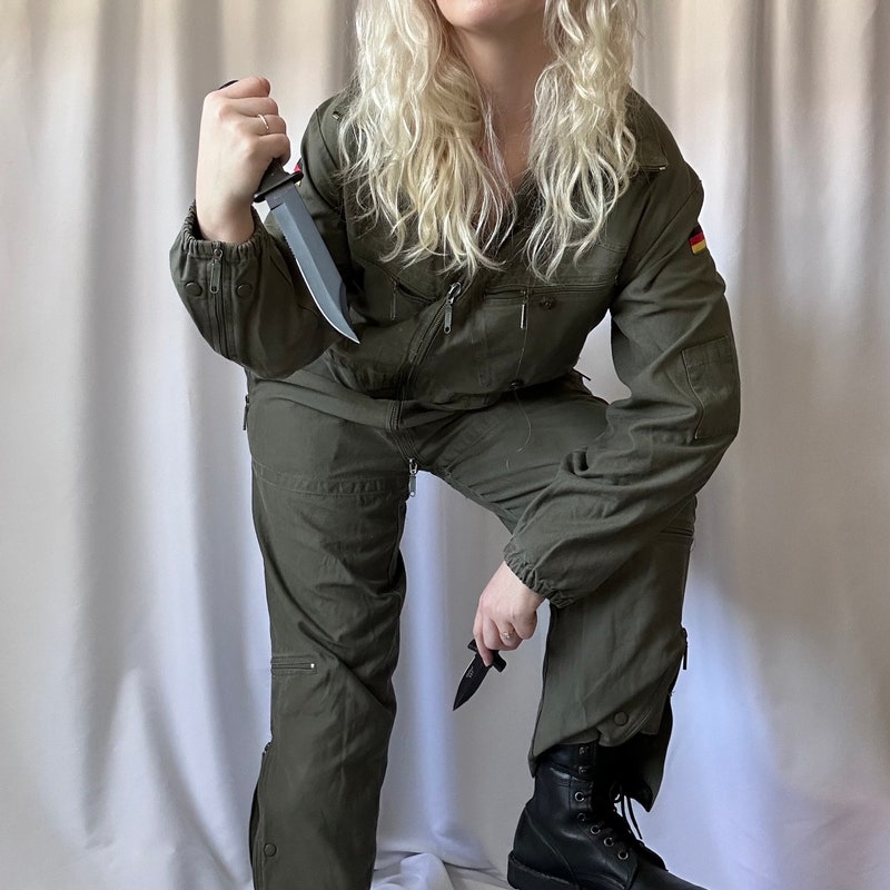 Original Tysk Militar Jumpsuitfoder Isolerad Kallt Vaderutrustning Oliv