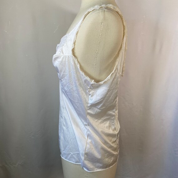 Vintage 1980s White Lace Camisole - Size L - Vint… - image 5